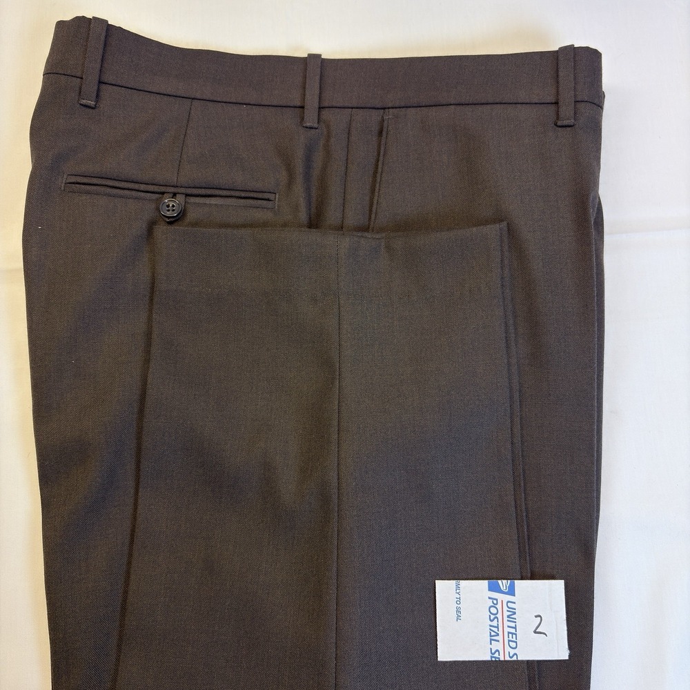 Perry Ellis Dress Pants Slacks 34x34 Dark Brown N-435